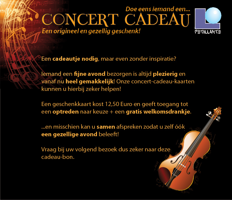 Concert Cadeau toelichting