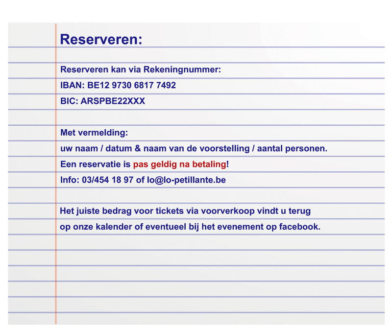 Hoe reserveren?